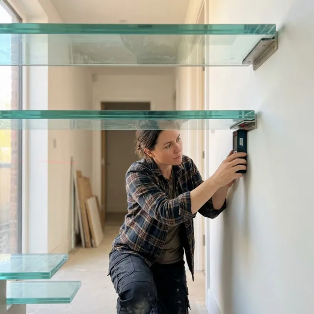 Glass Tread Cantilevered Systems — installation detail